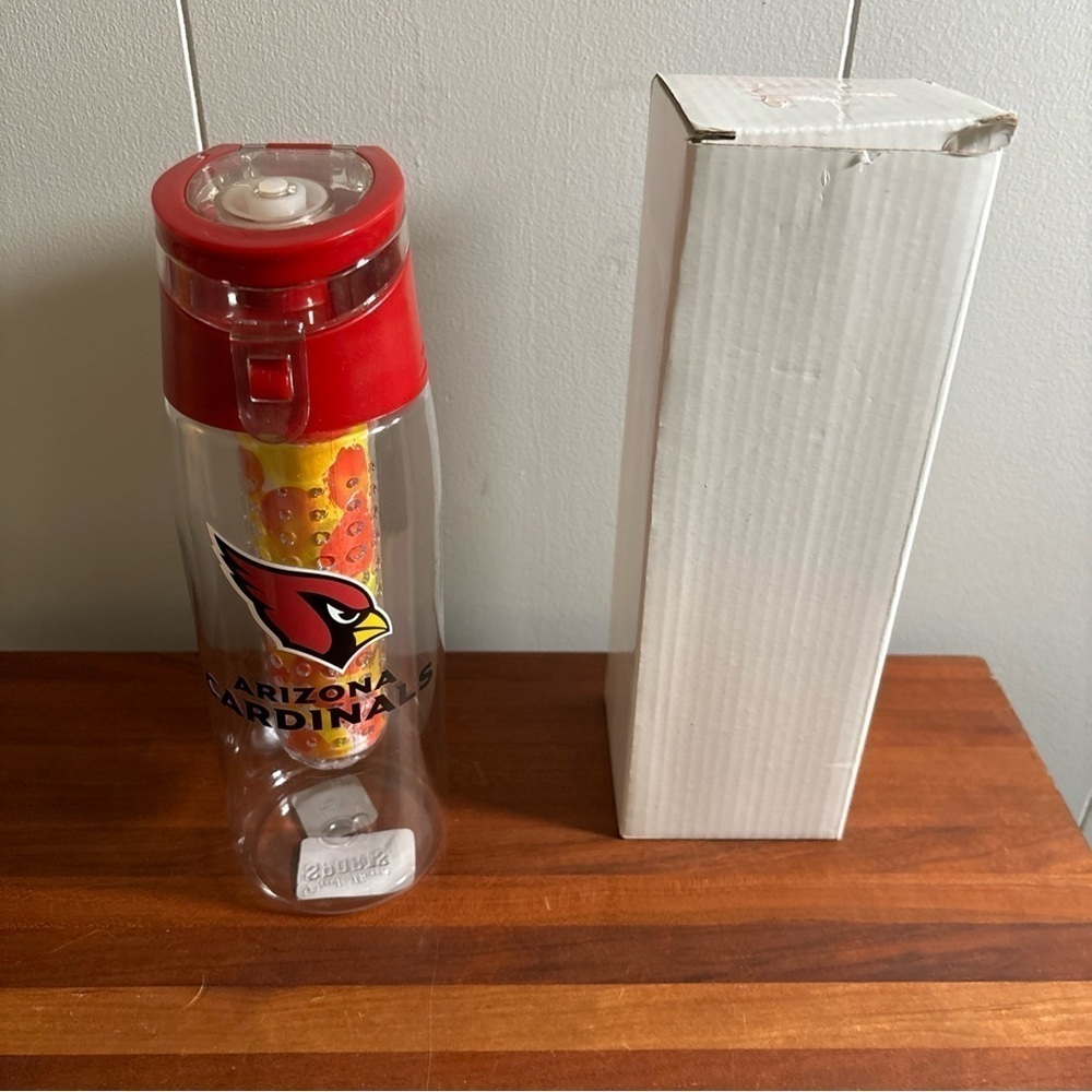 Arizona Cardinals Infuser Water Bottle 20 ounce NFL Official Licensed
